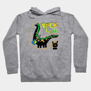 rock spirit, dinosaur Hoodie